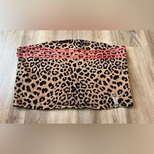 New With Tags Juniors Flirtitude Active Chocolate Leopard Tube Top